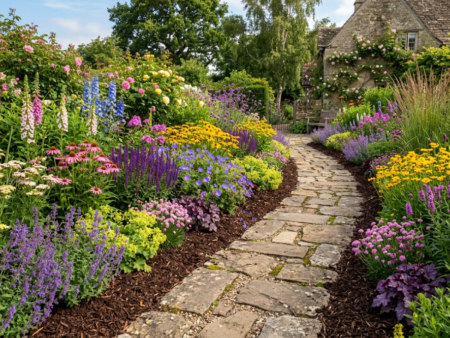Custom landscaping and garden beds