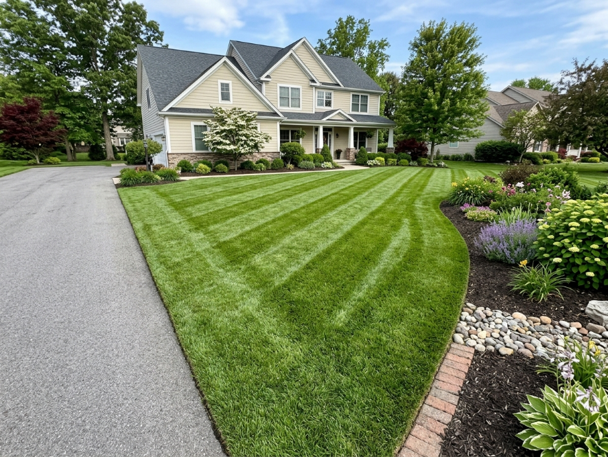 Perfectly manicured lawn — Wigley Property Maintenance